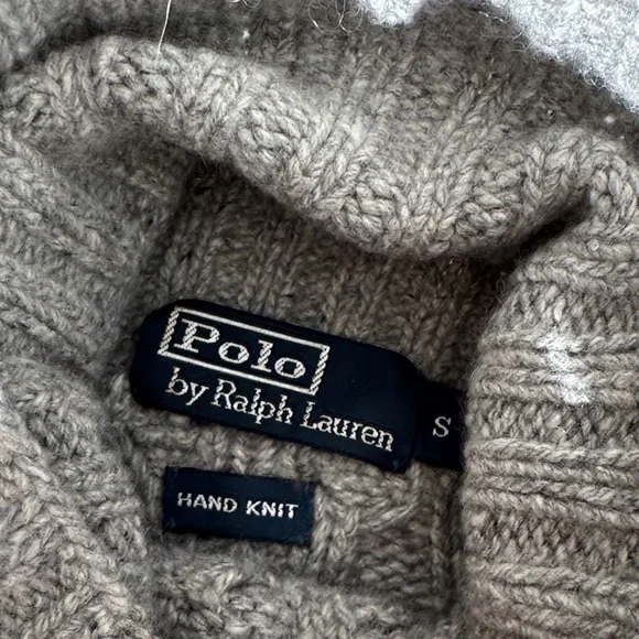 Polo cashmere handKnit Turtleneck Sweater